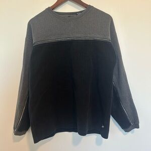 Y2K 100% Cotton Gray and Black Sweater